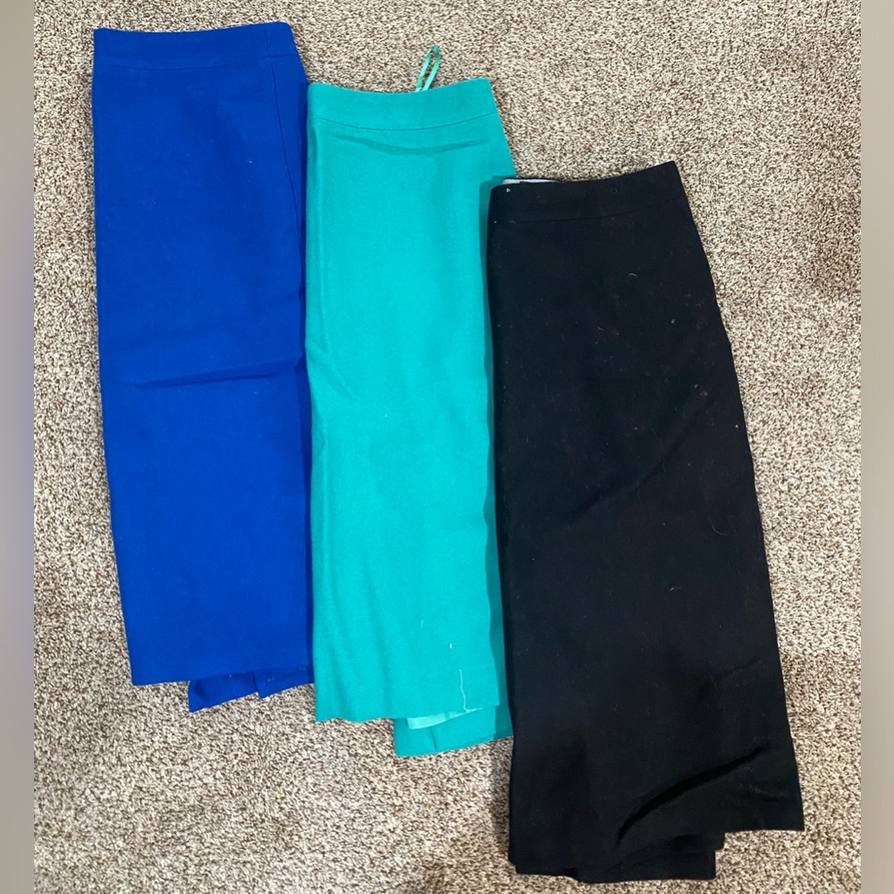 3 JCREW pencil skirts
